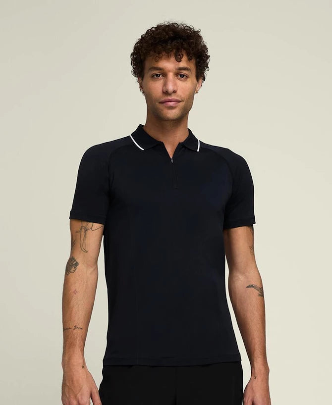 Herren T-Shirt Wilson M Team Seamless Polo 2.0 Schwarz