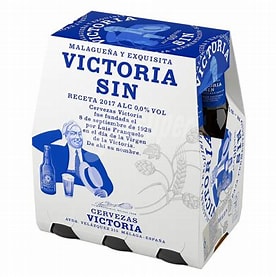 Cerveza Victoria sin alcohol, 6x25cl