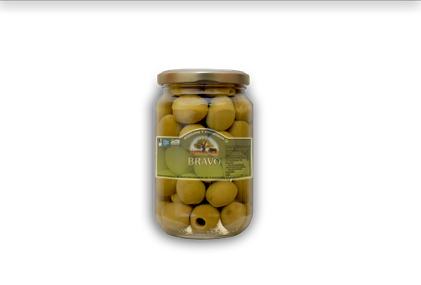 Aceitunas Bravo manzanilla sin hueso, 170g