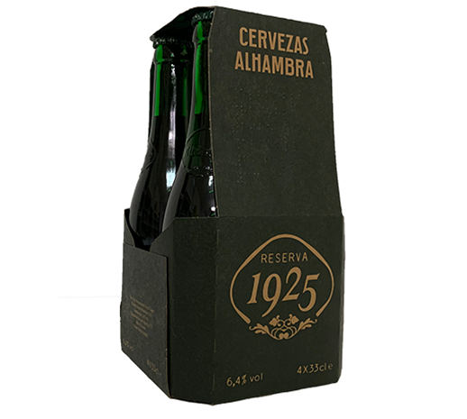 Cerveza Alhambra 1925 reserva, 4x33cl