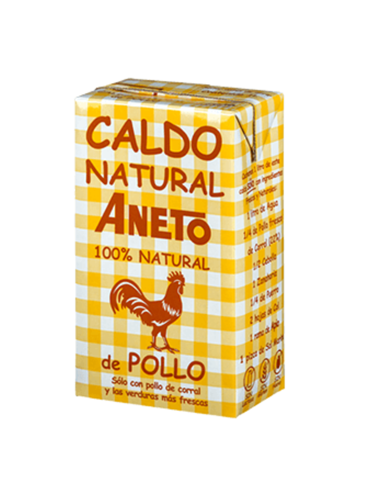Aneto 100 % natürliche Hühnerbrühe, 1 l