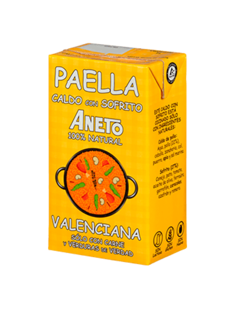 Aneto 100 % natürliche valencianische Paella-Brühe, 1 l