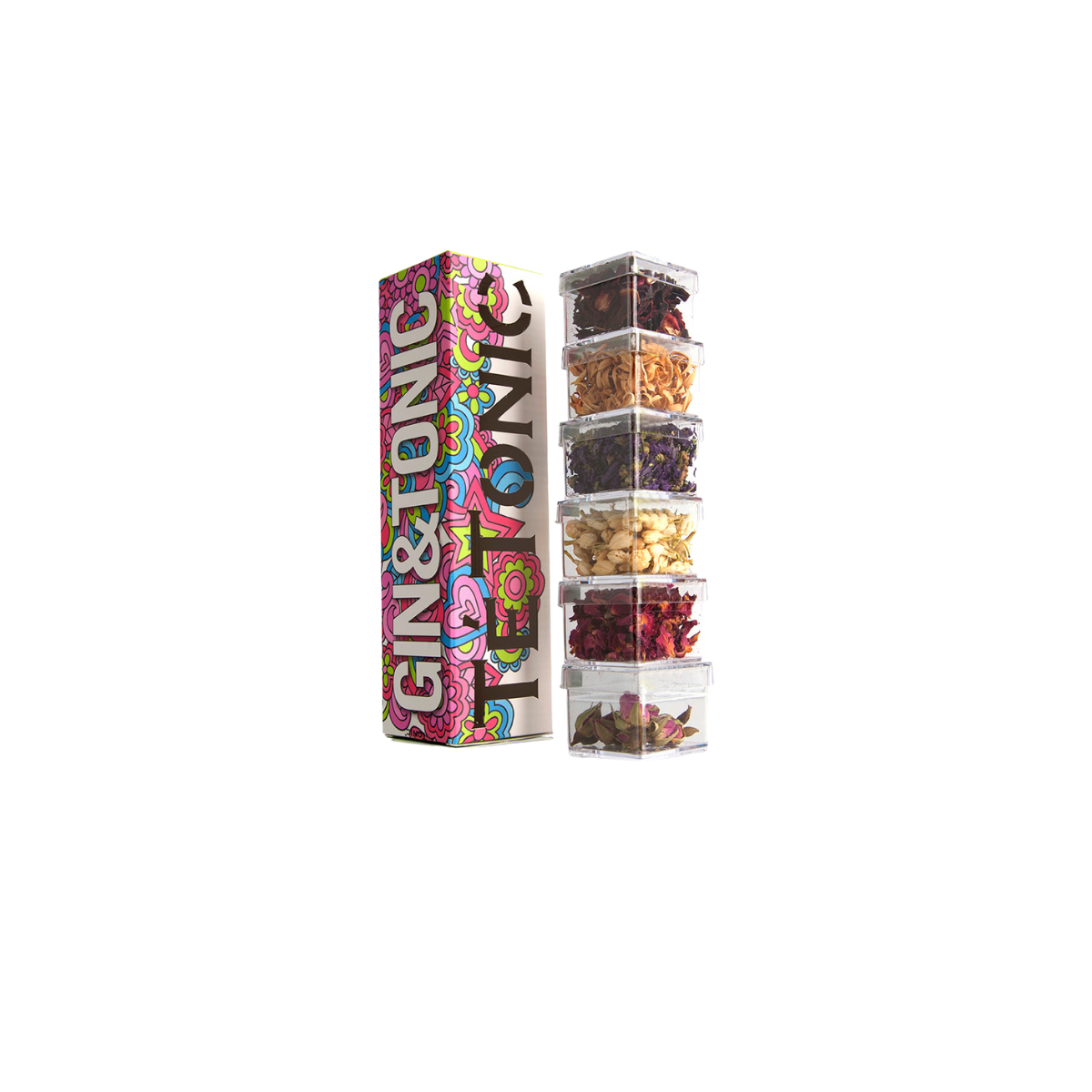 Packung aromatischer Blüten für Gin & Tonic