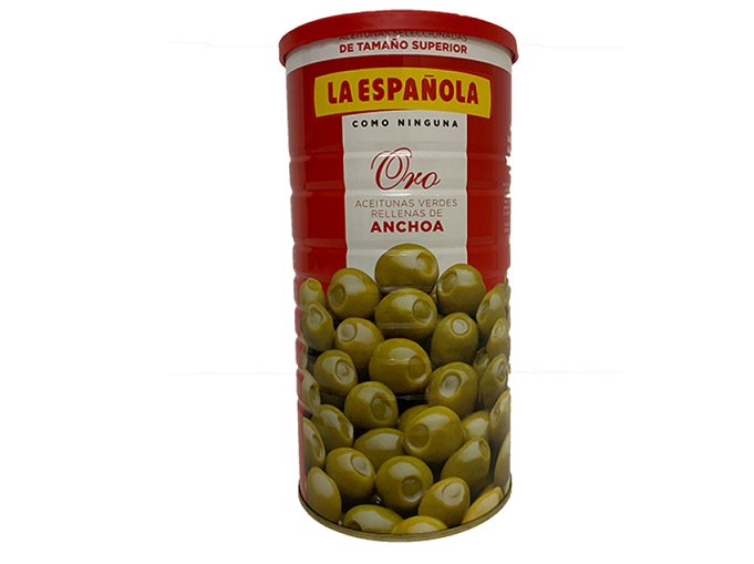Aceitunas Rellenas de Anchoa La Española, 600g