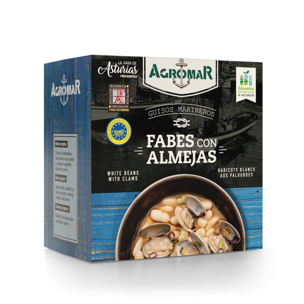 Agromar Lata de Fabes con almejas, 420g