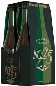 Cerveza Alhambra 1925 reserva, 4x33cl