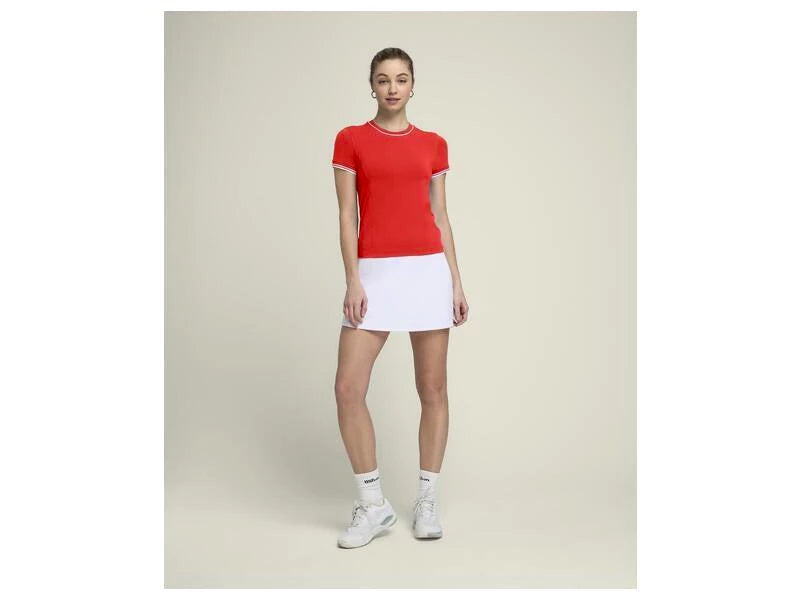 Damen T-Shirt Wilson W Team Seamless Tee Infrarot