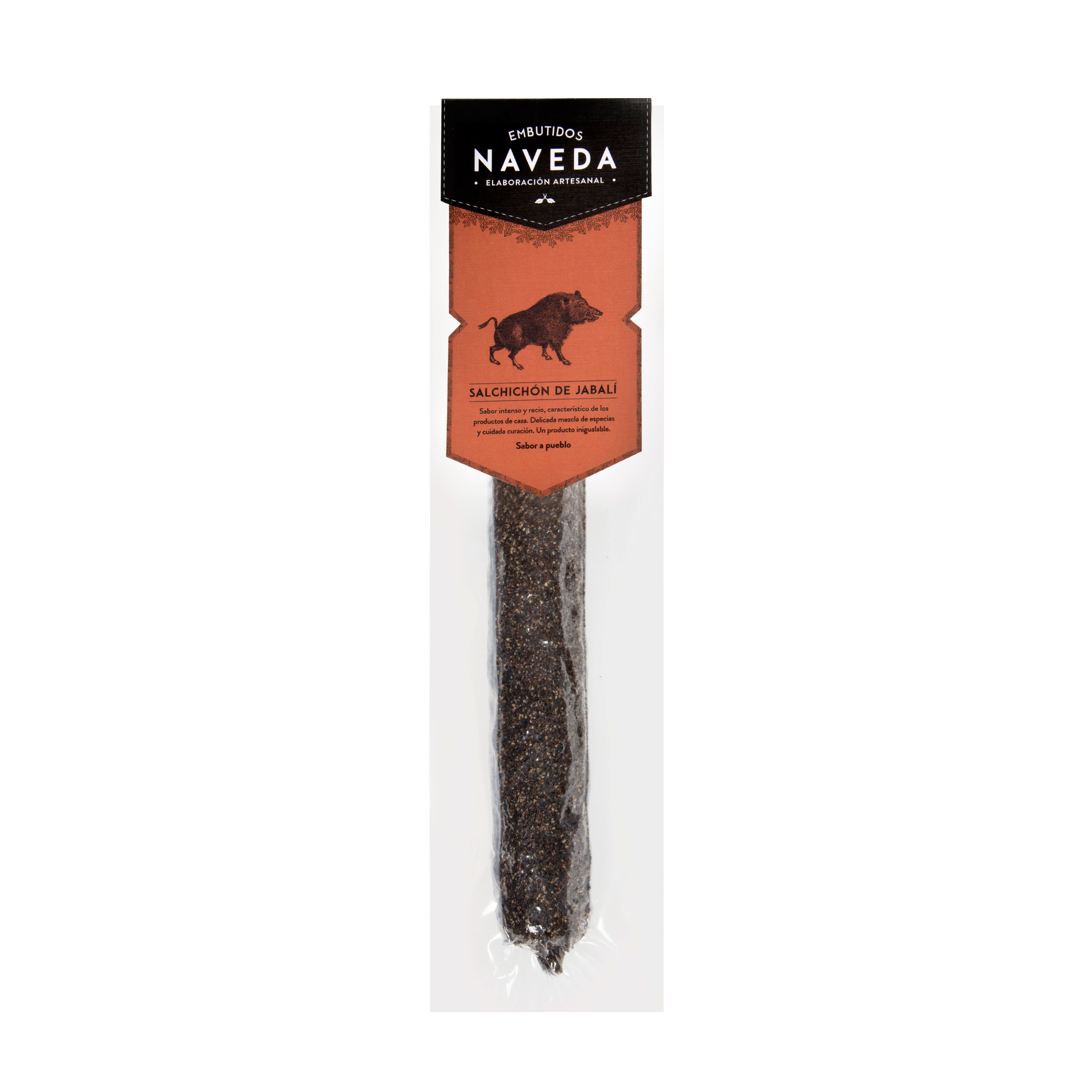 Salchichón de jabalí con pimienta Naveda, 280g