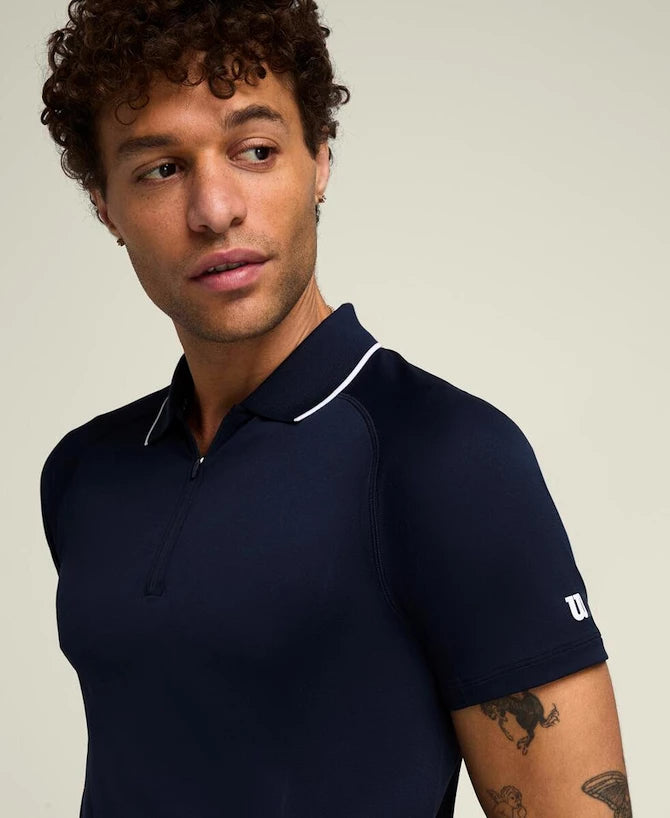 Herren T-Shirt Wilson M Team Seamless Polo 2.0 Classic Navy