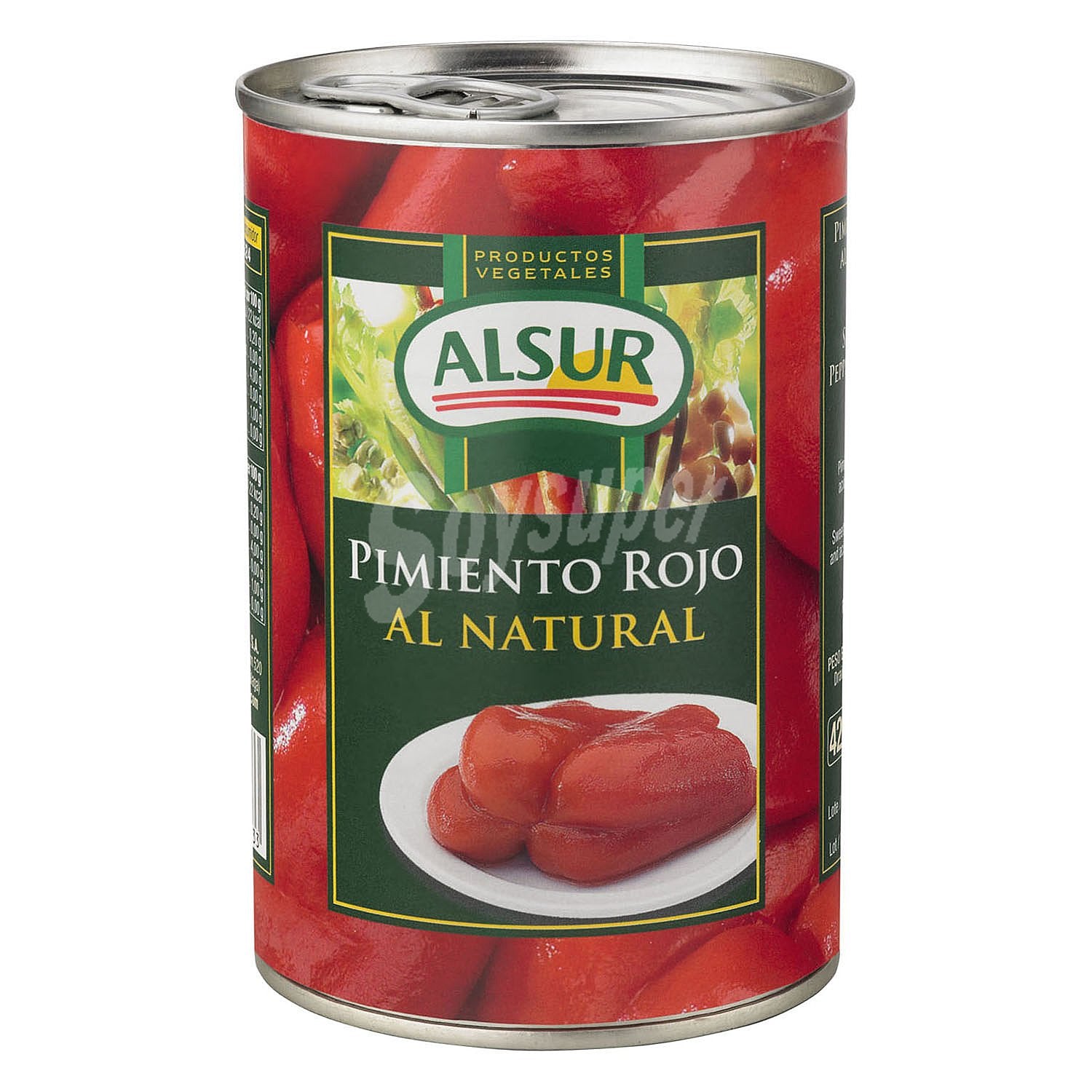 Pimiento rojo Alsur, peso neto 390gr