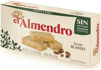 El almendro turron blando sin azucar, 200g