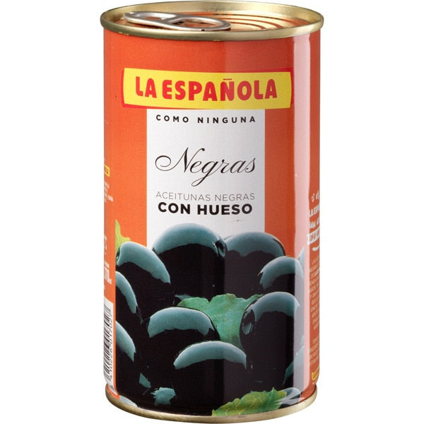 Aceitunas negras con hueso La Española, 160g