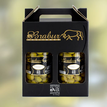 Aceitunas Brabur, Aloreaña de Málaga 2x550g